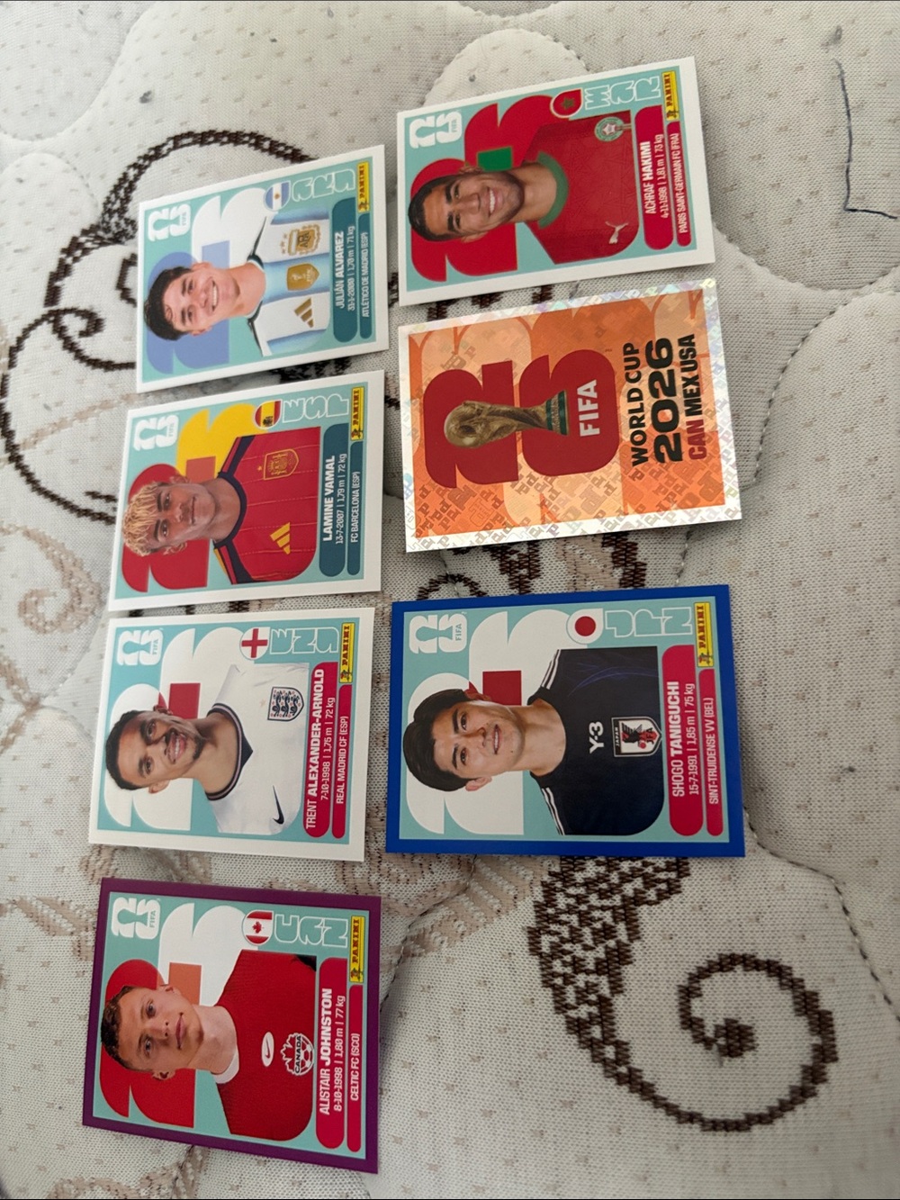 2026 Fifa World Cup Panini Sticker Lot - Assorted Players